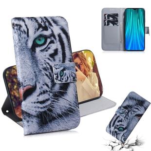 For Xiaomi Redmi Note 8 Pro Painting Pattern Coloured Drawing Horizontal Flip Leather Case with Holder & Card Slots & Wallet(Tiger)