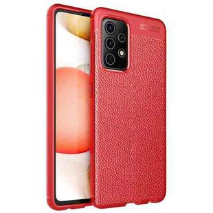 For Samsung Galaxy A52 5G / 4G Litchi Texture TPU Shockproof Case(Red)