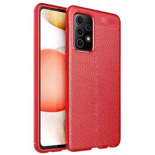 For Samsung Galaxy A72 5G / 4G Litchi Texture TPU Shockproof Case(Red)