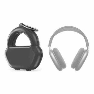 PP Jelly Color Headphone Protective Case for AirPods Max, with Hook(Black)