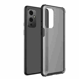 For OnePlus 9 Four-corner Shockproof TPU + PC Protective Case(Black)