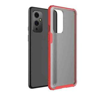 For OnePlus 9 Four-corner Shockproof TPU + PC Protective Case(Red)