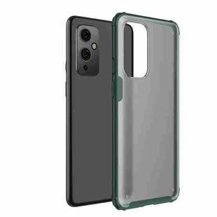 For OnePlus 9 Four-corner Shockproof TPU + PC Protective Case(Green)