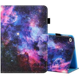 Sewing Thread Horizontal Painted Flat Leather Case with Pen Cover & Anti Skid Strip & Card Slot & Holder & Sleep / Wake-up Function For iPad Mini 5 / 4 / 3 / 2 / 1(Starry Sky)