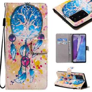 For Samsung Galaxy Note 20 3D Painting Horizontal Flip Leather Case with Holder & Card Slot & Lanyard(Wind Chimes)