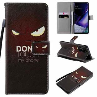 For Samsung Galaxy Note 20 Ultra Painting Horizontal Flip Leather Case with Holder & Card Slot & Lanyard(Eye)