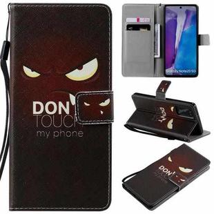 For Samsung Galaxy Note 20 Painting Horizontal Flip Leather Case with Holder & Card Slot & Lanyard(Eye)