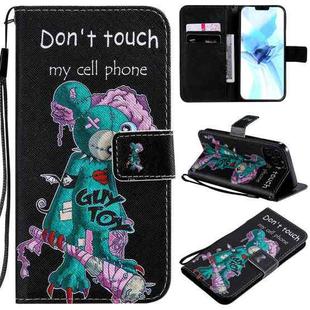 For iPhone 12 / 12 Pro Painting Horizontal Flip Leather Case with Holder & Card Slot & Lanyard(Cyclops)
