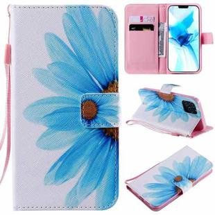 For iPhone 12 / 12 Pro Painting Horizontal Flip Leather Case with Holder & Card Slot & Lanyard(Sunflower)