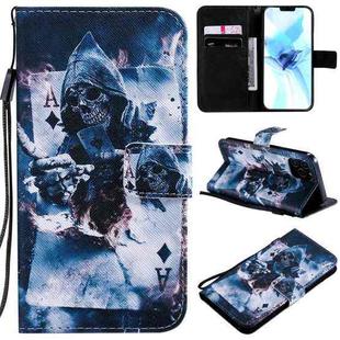 For iPhone 12 / 12 Pro Painting Horizontal Flip Leather Case with Holder & Card Slot & Lanyard(Magician)
