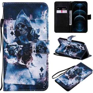 For iPhone 12 Pro Max Painting Horizontal Flip Leather Case with Holder & Card Slot & Lanyard(Magician)