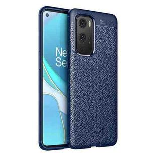 For OnePlus 9 Pro Litchi Texture TPU Shockproof Case(Navy Blue)