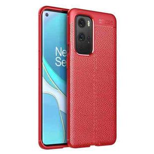 For OnePlus 9 Pro Litchi Texture TPU Shockproof Case(Red)