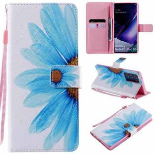 For Samsung Galaxy Note 20 Ultra Painting Horizontal Flip Leather Case with Holder & Card Slot & Lanyard(Sunflower)