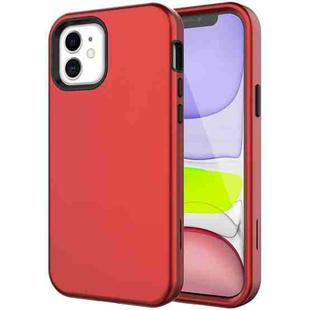 For iPhone 12 mini Shockproof PC + TPU Protective Case (Red)