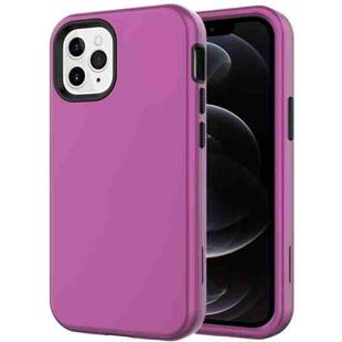 Shockproof PC + TPU Protective Case For iPhone 12 / 12 Pro(Dark Purple)