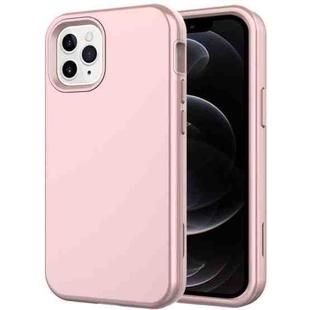 Shockproof PC + TPU Protective Case For iPhone 12 / 12 Pro(Rose Gold)