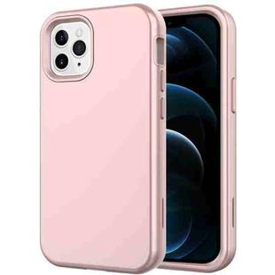 For iPhone 12 Pro Max Shockproof PC + TPU Protective Case(Rose Gold)
