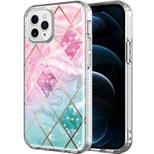 Shockproof Electroplating IMD Protective Case For iPhone 12 Pro Max(WL002EL Marble)