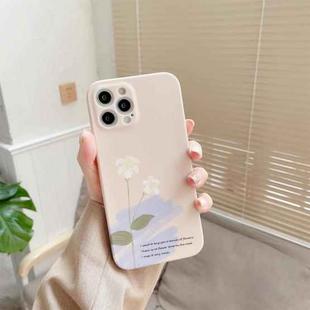 For iPhone 11 Pro Max Water Sticking TPU Shockproof Protective Case (Flowers)
