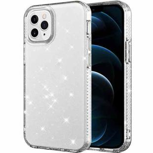 Transparent Glitter Powder Protective Case For iPhone 12 Pro Max(Transparent)