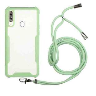 For vivo Y17 / Y15 / Y12 / Y11 / Y3 / U10 / U3x Acrylic + Color TPU Shockproof Case with Neck Lanyard(Avocado)