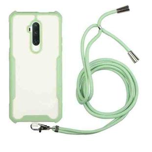 For OnePlus 7 Pro Acrylic + Color TPU Shockproof Case with Neck Lanyard(Avocado)