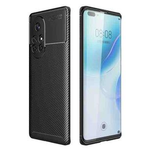 For Huawei nova 8 Pro 5G Carbon Fiber Texture Shockproof TPU Case(Black)