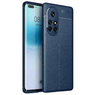 For Huawei nova 8 Pro 5G Litchi Texture TPU Shockproof Case(Blue)