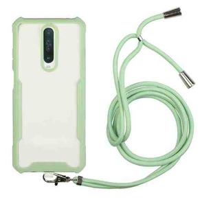 For Xiaomi Redmi K30 / Poco X2 Acrylic + Color TPU Shockproof Case with Neck Lanyard(Avocado)