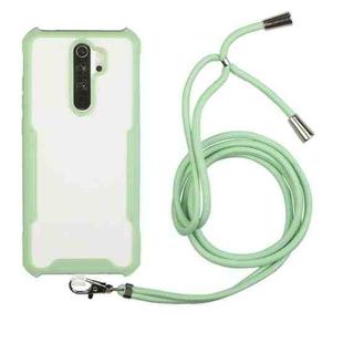 For Xiaomi Redmi 9 / 9 Prime Acrylic + Color TPU Shockproof Case with Neck Lanyard(Avocado)
