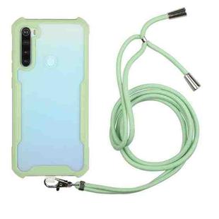 For Xiaomi Redmi Note 8 Acrylic + Color TPU Shockproof Case with Neck Lanyard(Avocado)