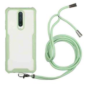 For Xiaomi Mi 9T / Redmi K20 Acrylic + Color TPU Shockproof Case with Neck Lanyard(Avocado)