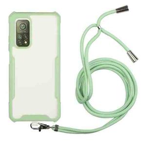 For Xiaomi Mi 10T / 10 Pro / Redmi K30S Acrylic + Color TPU Shockproof Case with Neck Lanyard(Avocado)