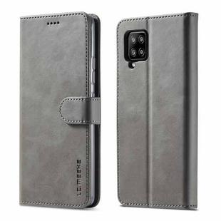 For Samsung Galaxy A42 5G LC.IMEEKE Calf Texture Horizontal Flip Leather Case with Holder & Card Slots & Wallet(Grey)