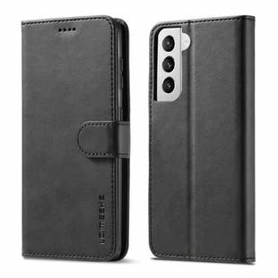 For Samsung Galaxy S21 5G LC.IMEEKE Calf Texture Horizontal Flip Leather Case with Holder & Card Slots & Wallet(Black)