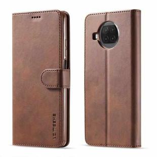 For Xiaomi Mi 10T Lite 5G LC.IMEEKE Calf Texture Horizontal Flip Leather Case with Holder & Card Slots & Wallet(Brown)