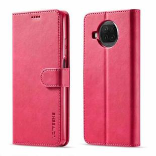 For Xiaomi Mi 10T Lite 5G LC.IMEEKE Calf Texture Horizontal Flip Leather Case with Holder & Card Slots & Wallet(Red)