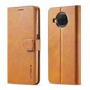 For Xiaomi Mi 10T Lite 5G LC.IMEEKE Calf Texture Horizontal Flip Leather Case with Holder & Card Slots & Wallet(Yellow)