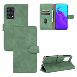 For Cubot X30 Solid Color Skin Feel Magnetic Buckle Horizontal Flip Calf Texture PU Leather Case with Holder & Card Slots & Wallet(Green)