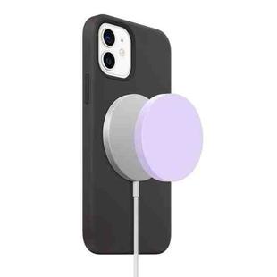 Magsafe Wireless Charger Silicone Protective Case(Light Purple)