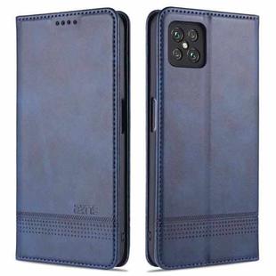 For Oppo A92s AZNS Magnetic Calf Texture Horizontal Flip Leather Case with Card Slots & Holder & Wallet(Dark Blue)