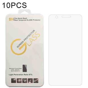 For Blackview BV5100 Pro 10 PCS 0.26mm 9H 2.5D Tempered Glass Film