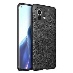 For Xiaomi Mi 11 Litchi Texture TPU Shockproof Case(Black)