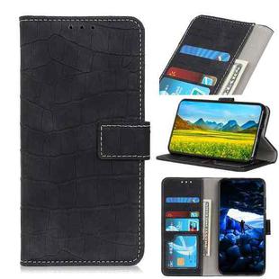 For Samsung Galaxy A72 5G / 4G Crocodile Texture Horizontal Flip Leather Case with Holder & Card Slots & Wallet(Black)