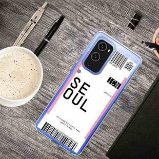 For OnePlus 9 Boarding Pass Series TPU Phone Protective Case(Seoul)