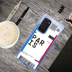 For OnePlus 9 Boarding Pass Series TPU Phone Protective Case(Paris)