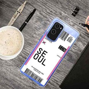 For OnePlus 9 Pro Boarding Pass Series TPU Phone Protective Case(Flag Seoul)