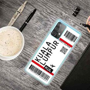For Samsung Galaxy A52 5G / 4G Boarding Pass Series TPU Phone Protective Case(Kuala Lumpur)