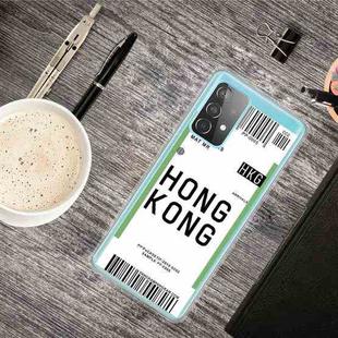 For Samsung Galaxy A72 5G / 4G Boarding Pass Series TPU Phone Protective Case(Hong Kong)
